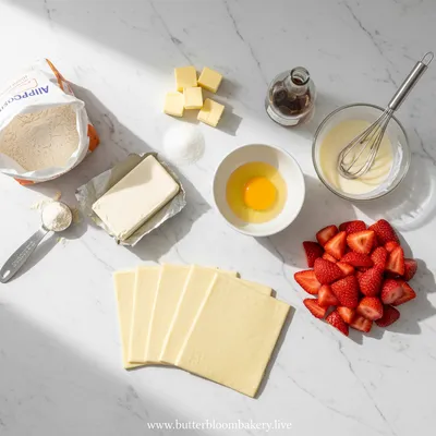 Strawberry Danish with Cream Cheese - cooking process