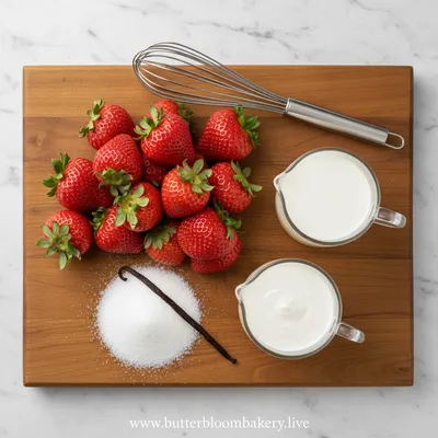 Homemade Strawberry Ice Cream Recipe - cooking process