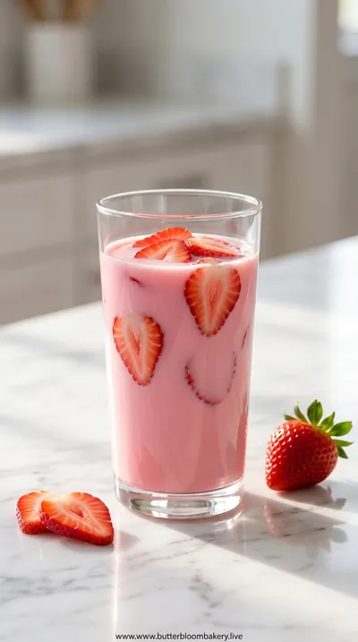 Homemade Strawberry Milk