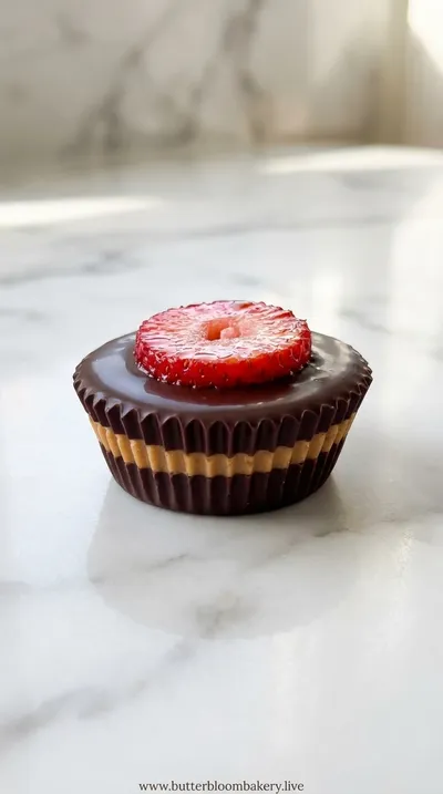 Strawberry Peanut Butter Cups – Healthy No‑Bake Treat