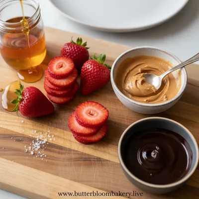 Strawberry Peanut Butter Cups – Healthy No‑Bake Treat - cooking process