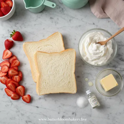 Strawberry Sandwich Recipe - cooking process