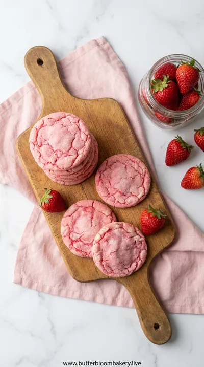 Strawberry Sugar Cookies – Soft Chewy & Fluffy