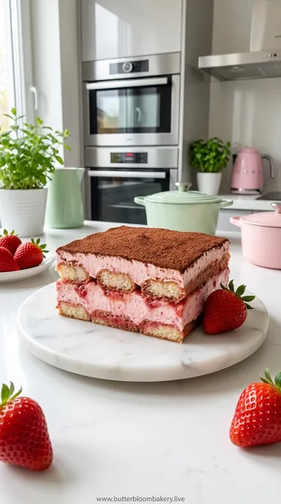 Strawberry Tiramisu – Light No‑Bake Dessert