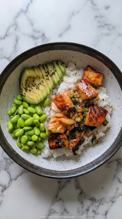 Teriyaki Salmon Sushi Bowl