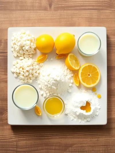 Vegan Lemon Cake - ingredients preparation