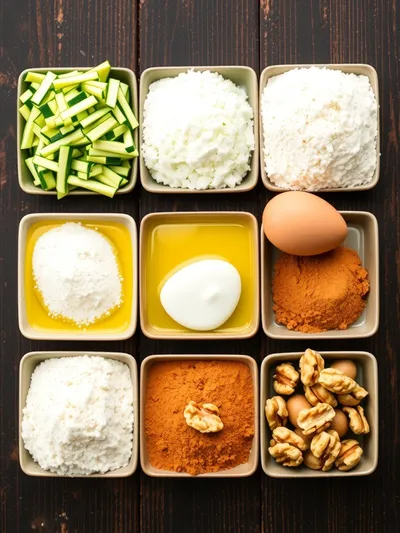 Easy Zucchini Bread Recipe - ingredients preparation