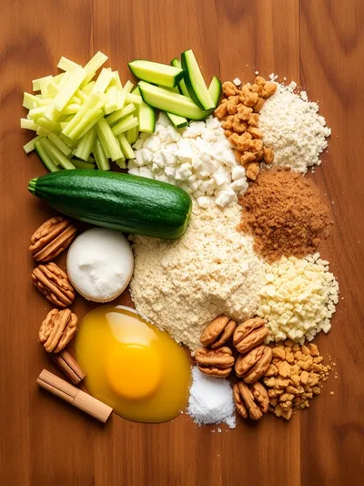 Zucchini Bread Recipe - ingredients preparation